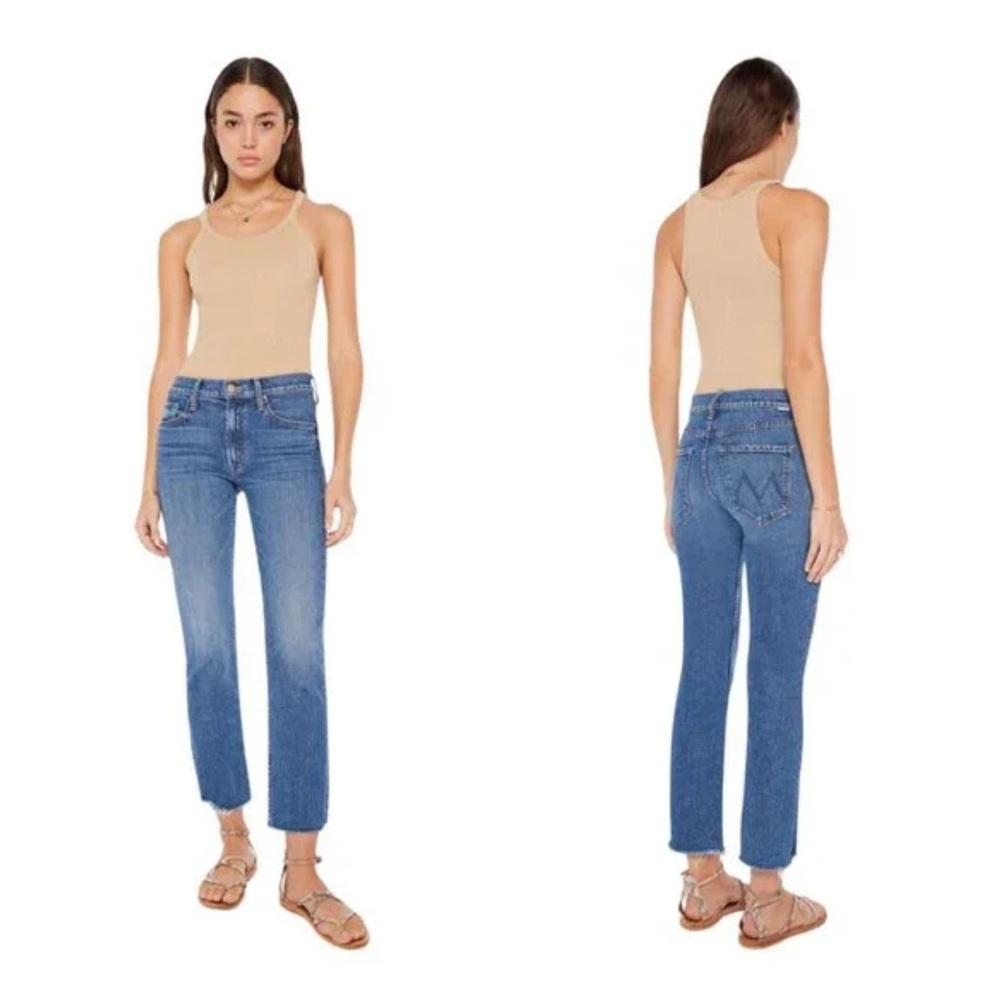 MOTHER Jeans Chaser Ankle Fray BOOTCAMP SZ 33 NEW!